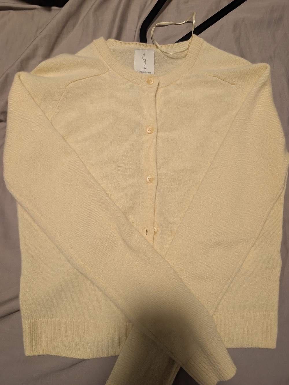 Joie Cream Button-Front Women's Cardigan